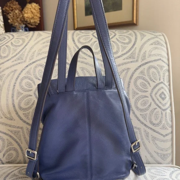 Coach Leather Mini Backpack in Periwinkle Blue & Turquoise - Picture 3 of 13